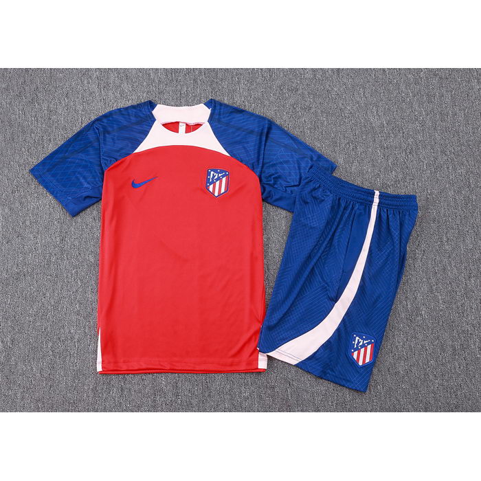 Chandal del Atletico Madrid Manga Corta 23-24 Rojo - Pantalon Corto